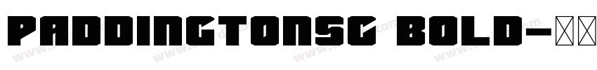 PaddingtonSC Bold字体转换